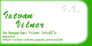 istvan vilner business card